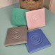 4 posavasos Panot círculos concéntricos