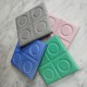 4 posagots Panot  quatre pastilles i quatre anelles