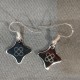 Pendientes con colgante estrella y su grabado Panot de Barcelona