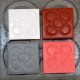 4 engraved Barcelona Flower magnets