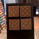 4 Barcelona tile magnets in engraving