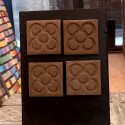 4 Barcelona tile magnets in engraving