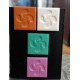 4 quatrisquel magnets, Lauburu from Basque country