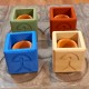 4 mini testos cúbics Indalo