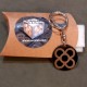 Llavero Flor de Barcelona personalizable