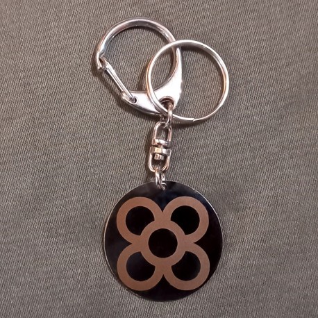 Llavero Flor de Barcelona personalizable