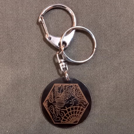 Customizable Gaudí tile keychain