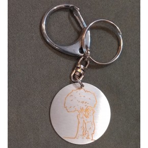 Customisable bear and strawberry tree keychain