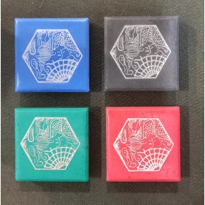 4 mini imanes baldosa Gaudí